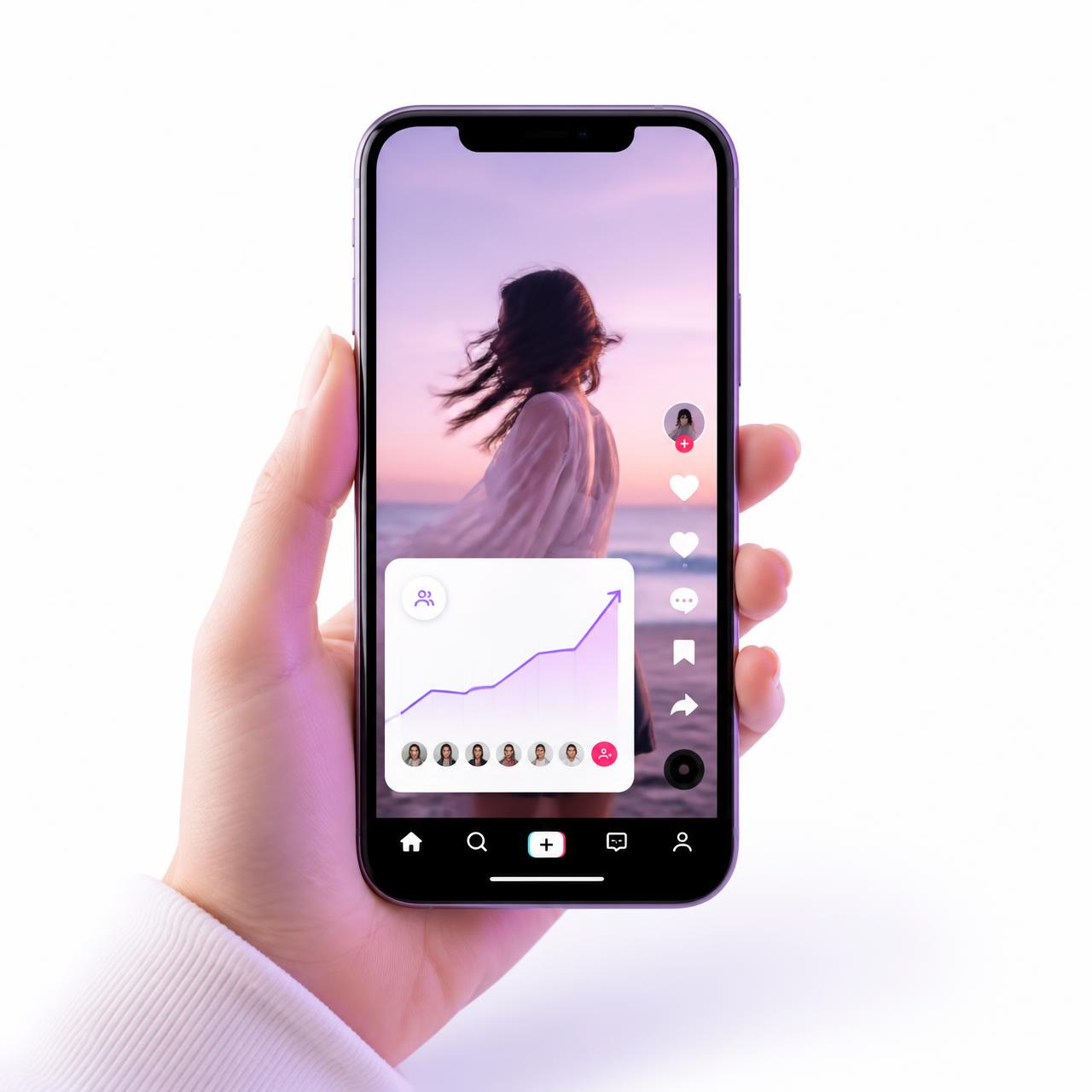 LunaAgency TikTok growth studio shown on a phone